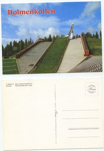 18418 - Holmenkollen, Oslo - Ski Jump in Summer - Old Postcard
