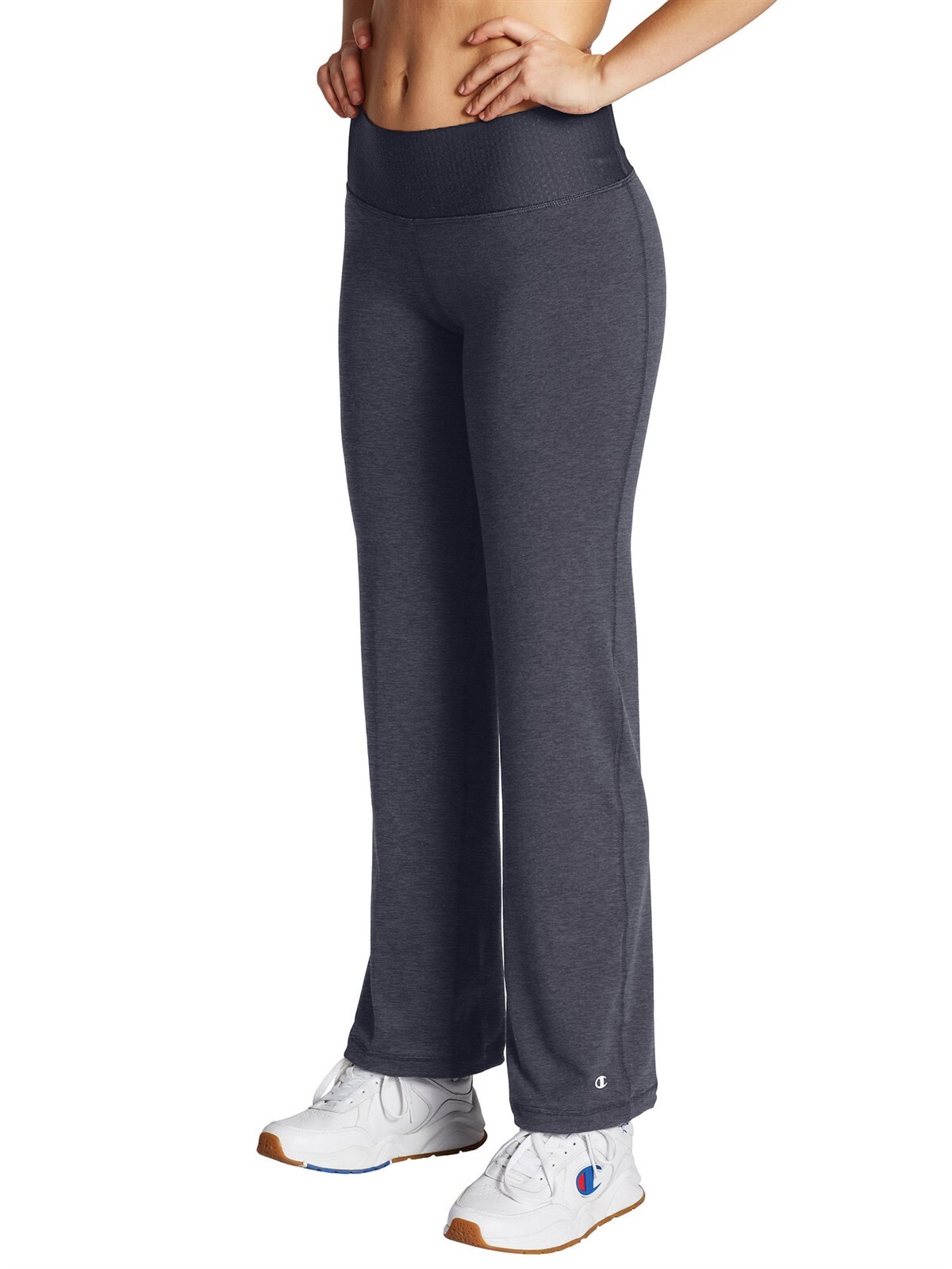 CHAMPION Women's Semi-Fitted Absolute Gym Workout Open Leg Pants CHARCOAL  SMALL | eBay