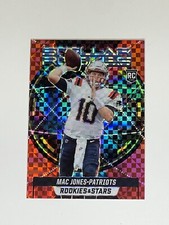 2021 PANINI ROOKIES & STARS MAC JONES STELLAR ROOKIES RED PLAID CHECKER PRIZM RC