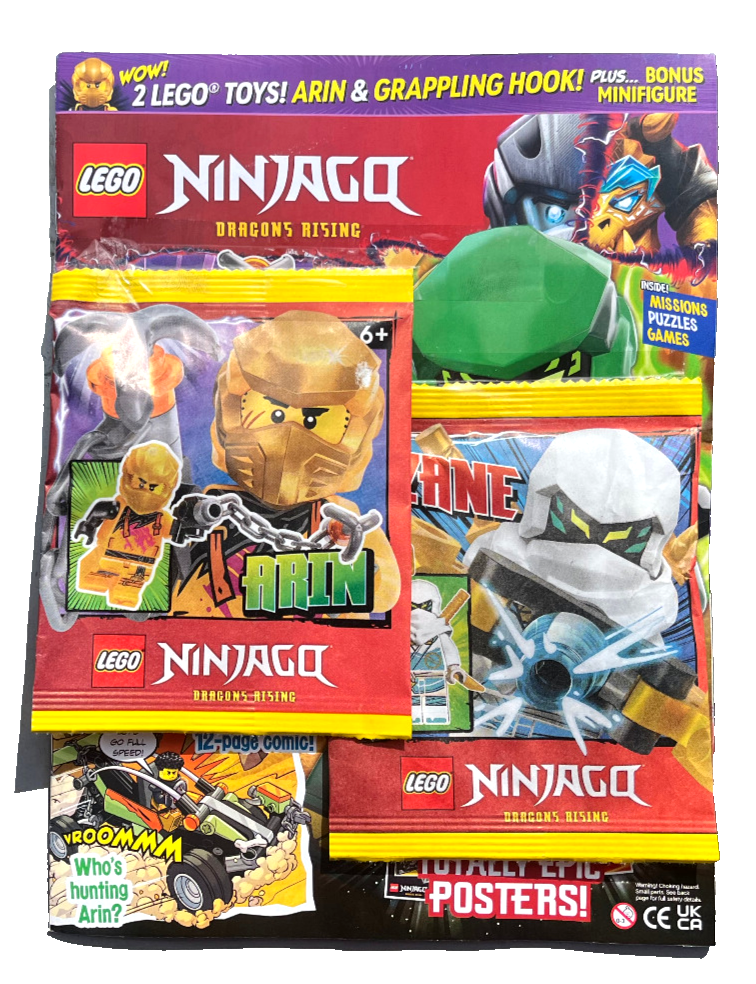 LEGO NINJAGO MAGAZINE ISSUE #128 NEW WITH x PACKS! UK