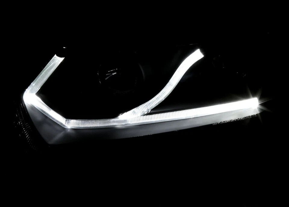 Faros proyectores negros con LED DL para Honda Civic Coupé 06-11 2 puertas FA FG Foto 2 de 4