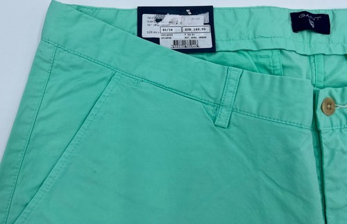 GANT Jeans Chino Hose 1913556 Slim Baumwolle Stretch grün Weite 40 Länge 34 - Bild 11 von 11