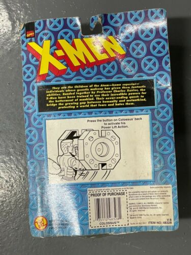 Figura de acción Toybiz Marvel X-Men Colossus 1998 5" traje negro variante - Imagen 2 de 4