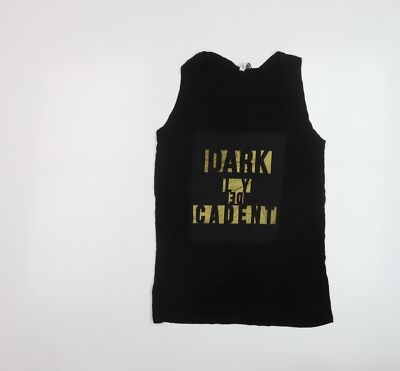Just Female Damen Basic Tank schwarz Viskose Größe M U-Ausschnitt