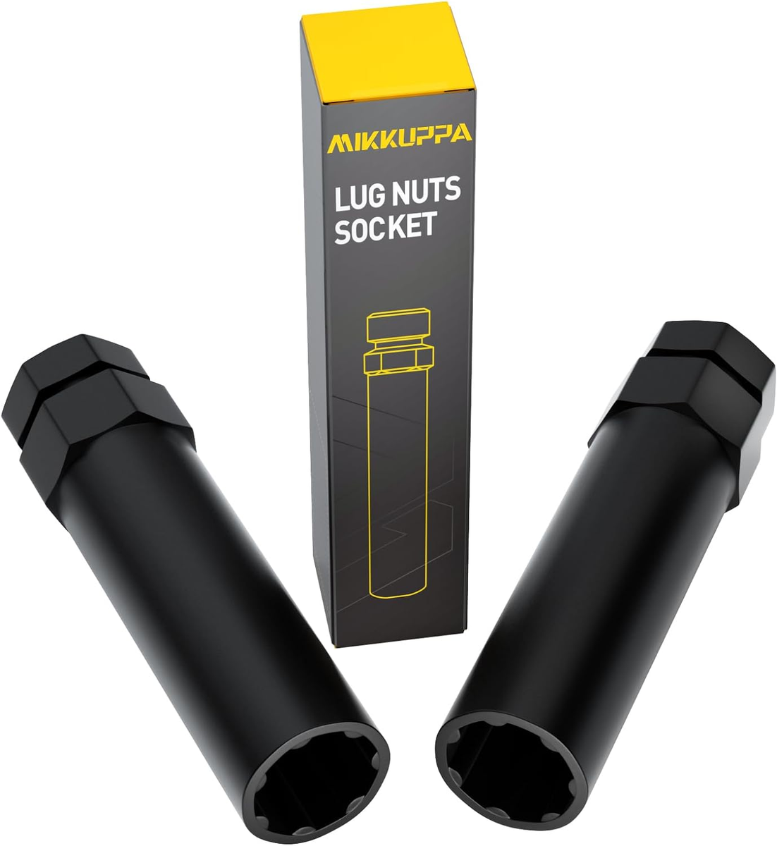 MIKKUPPA 2Pcs 7 Point Spline Lug Nuts Socket Key - for 20Mm Inner