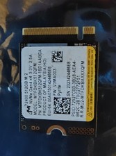 Micron 2400 512GB M.2 NVMe  MTFDKBK512QFM With Copper Heatsink. Handheld Nvme.