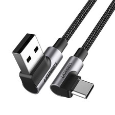 Ugreen 20856 USB 2.0 USB AUF USB C Kabel Schwarz, Silber
