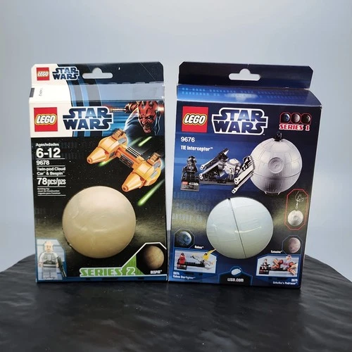 LEGO Star Wars Complete Lot 9676+9678 TIE Interceptor+Cloud Car+Death Star