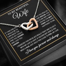 To My Wife Necklace, Christmas Gifts For Women, Anniversary Gift For Wife