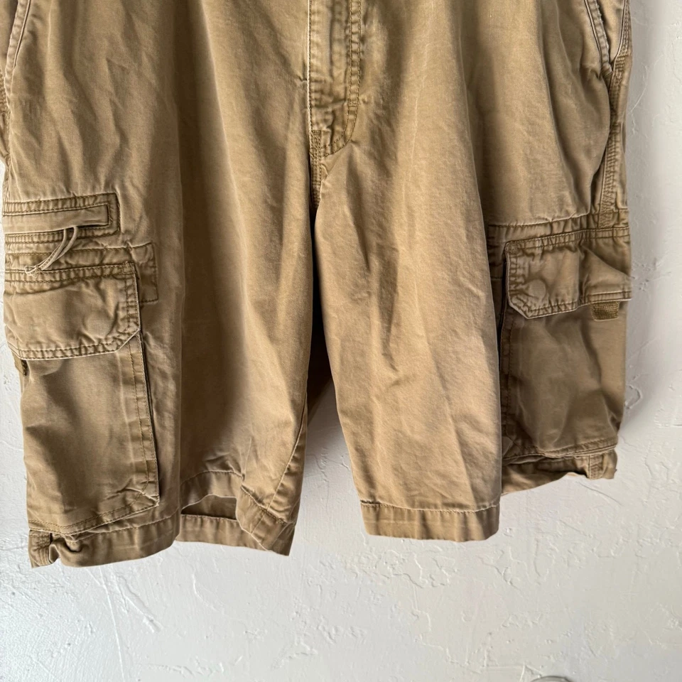 Bob Timberlake Hombres 30 Caqui Carga Pantalones Cortos Utilitarios Exterior Algodón Bolsillos Foto 3 de 4