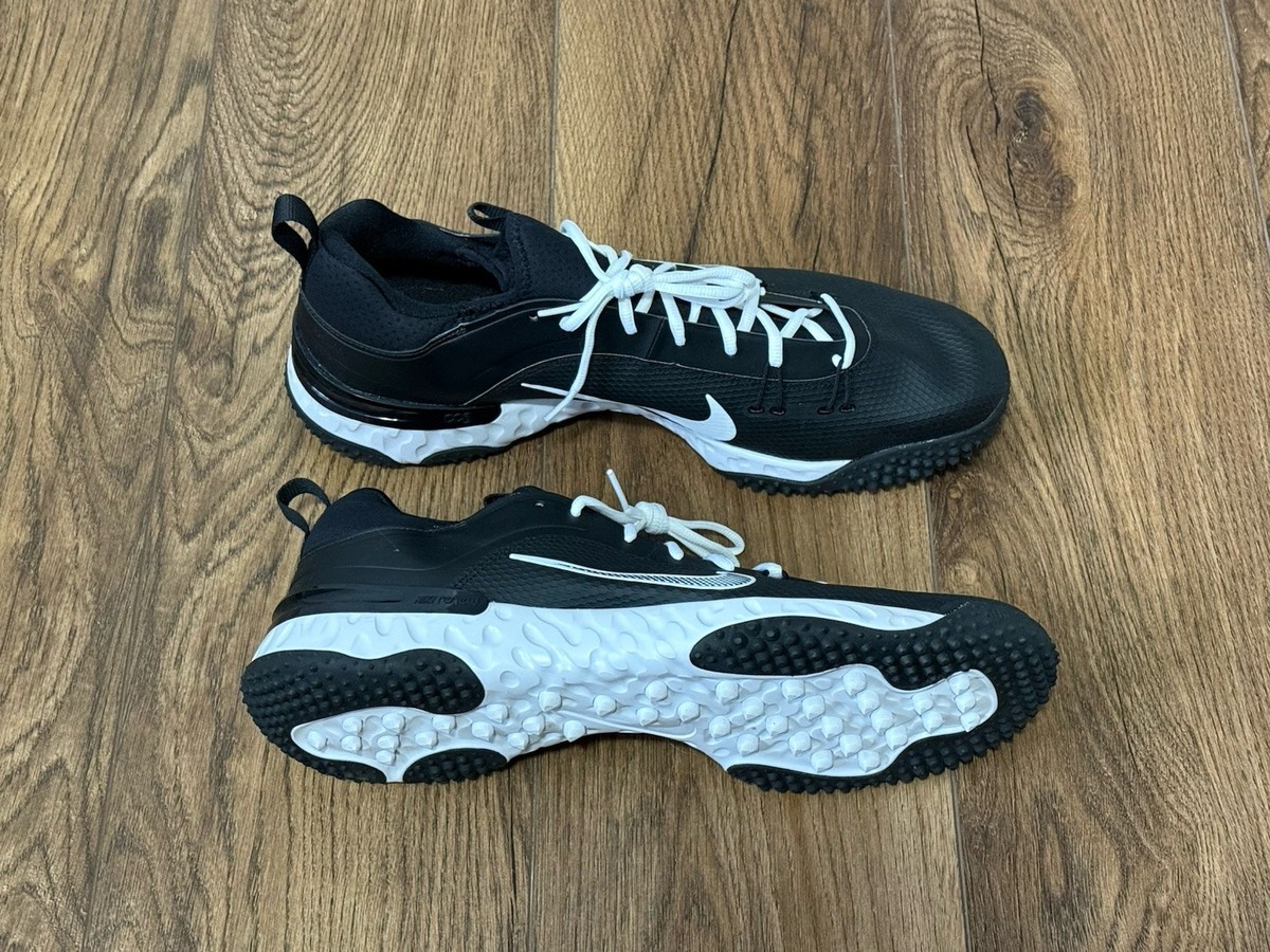 Nike Huarache 9 Elite Turf Lax Lacrosse Black White Shoes Mens Sz 8 FN0310-002 Nike MENS 15 Huarache 9 Elite TF LAX Turf Lacrosse Shoes  main image 4