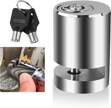 Anti Theft Mini-Size Disc Brake Lock with Keyless Locking, Upgraded Wheel Lock S