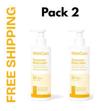 2X WishCare SPF50 PA  Sunscreen Lotion 200ml UVA UVB No White Cast Free Ship
