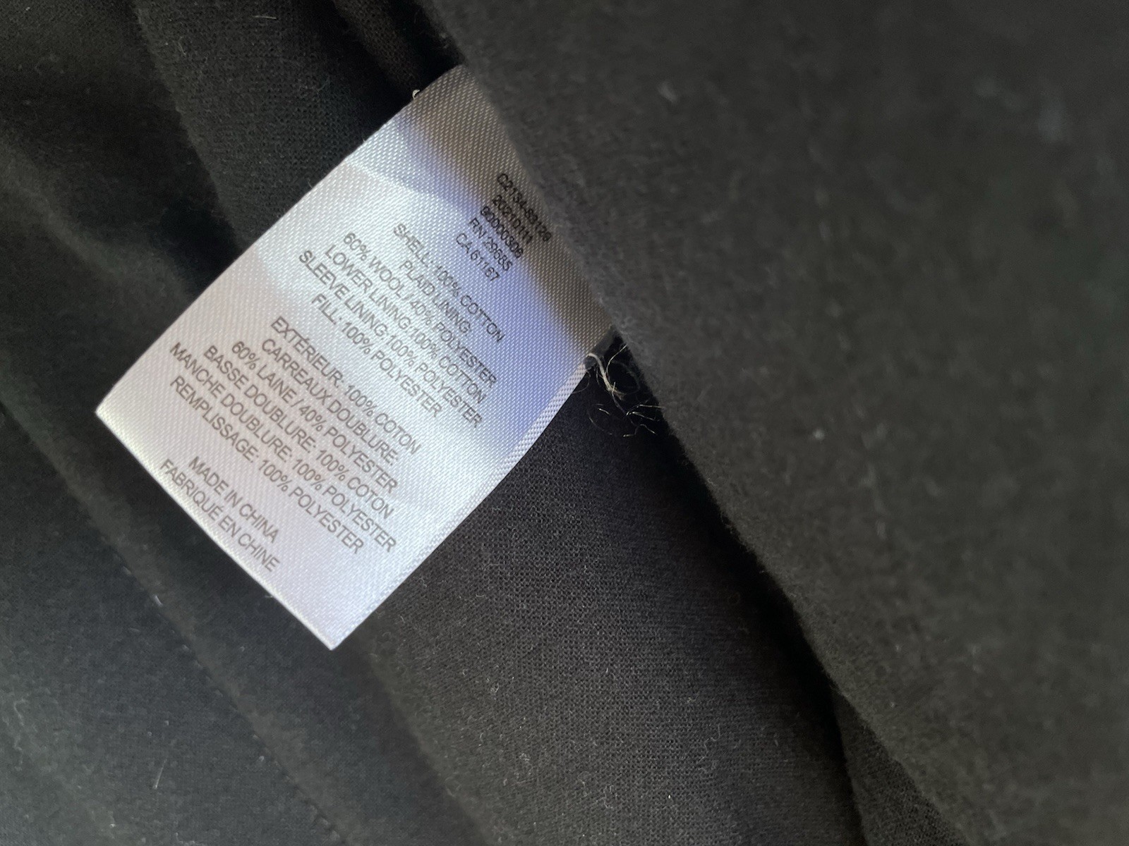 Pendleton Black Heavyweight Zip Jacket Mid-Length… - image 3