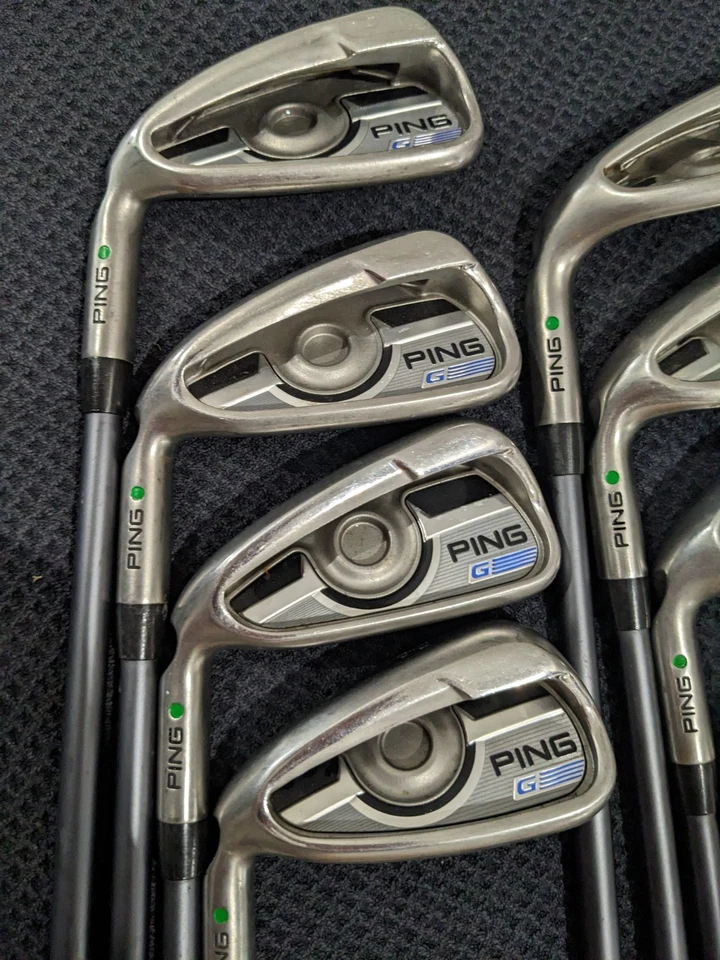8 x Ping G Series Green Dot Golf Iron Set (4,5,6,7,8,9,P,S) Left Hand Reg t62 - Image 4 of 4