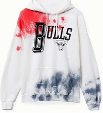 Junk Food x NBA Chicago Bulls Pullover Hoodie Sweatshirt Size Mens Large Tie Dye
