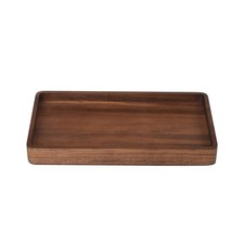 Acacia Wood Tray Organizer Walnut