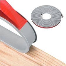 U-Shape Edge Banding 3/8"x14.8ft Gray Self Adhesive Edging Trim