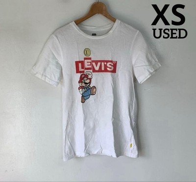 Levi's Levi S Super Mario Old Clothes T-Shirt Xs M23 Men Rare Collaboration Mode