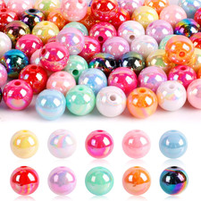 100 Pcs Beads for Pens - Focal Beads for Beadable Pens, Acrylic Bead for Beaded