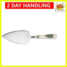 Elegant Christmas Tree Design Cake Knife - 10.5-Inch Stainless Steel & Porcelain