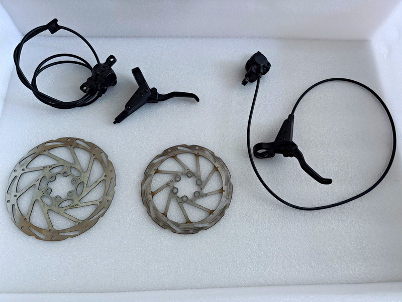 TEKTRO Hydraulic Disc Brakes Front & Rear w/ 160/180mm Rotors Calipers Levers