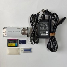 SONY Cyber-shot White Compact Digital Camera Tested No English Menu Japan