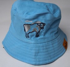 Tillamook Unisex Kids' Reversible Cow/Clouds Bucket Hat WR4 Blue One Size NWT