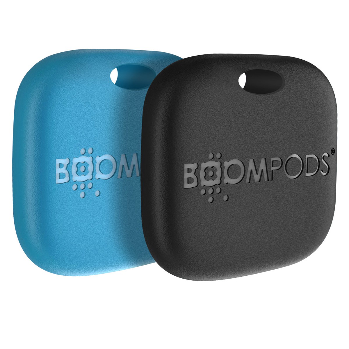 Boomtag Boompods porte-clés pour AirTag étanche IPX7 lot de 2 localisateurs rechargeables noirs