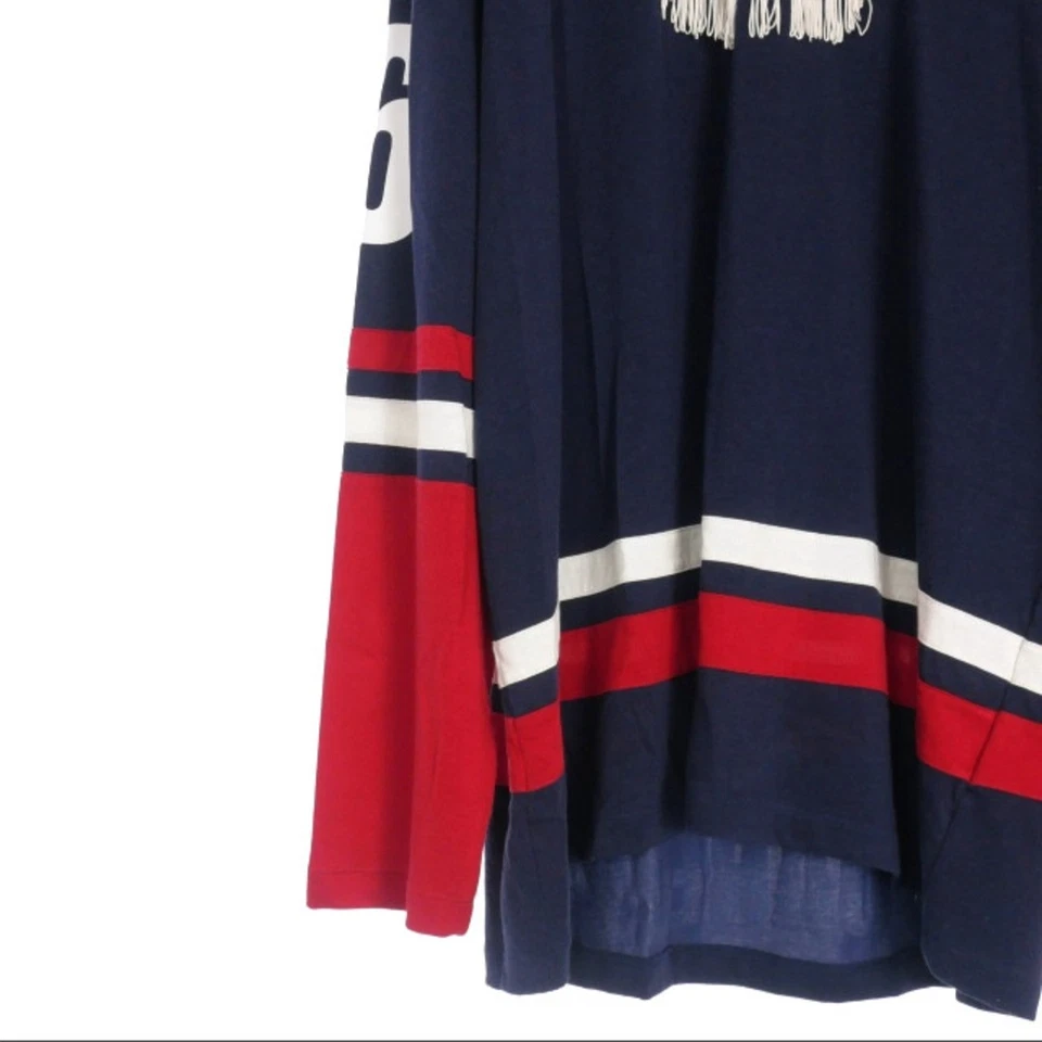 DSQUARED DSQUARED2 23AW Western хоккей рубашка бахрома верхний M темно-синий б/у a33c8a2 - Изображение 4 из 4