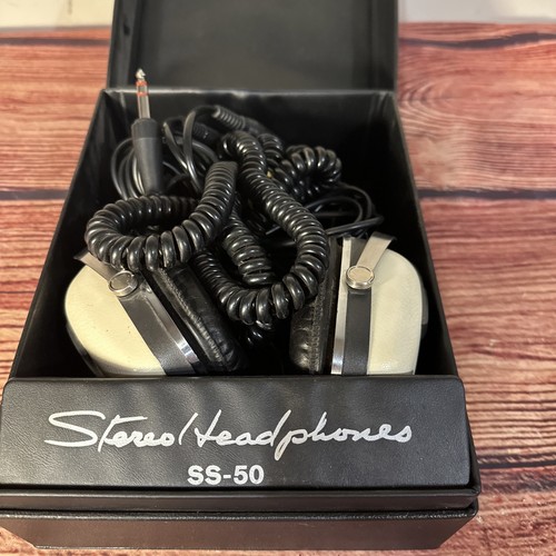 Cuffie stereo Sansui SS-50 anni 70 in scatola originale - FUNZIONANTI - Foto 2 di 18