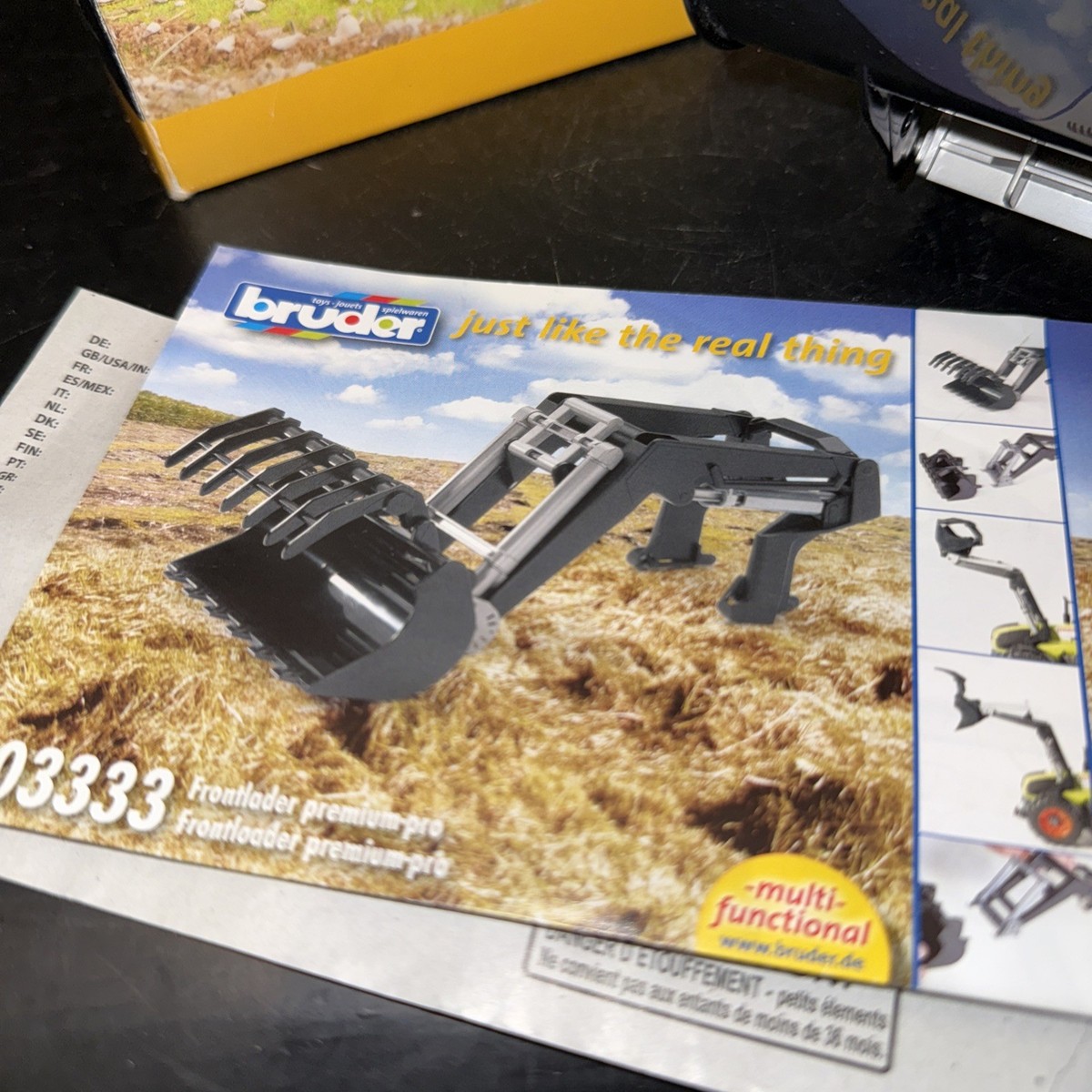 NEW Bruder Toys Front Loader for 03000 Tractor Series 03333 | eBay