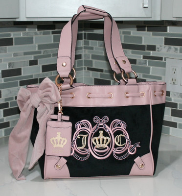 Juicy Couture Lovers Club Black & Pink Daydreamer Bag Y2K NWT | eBay