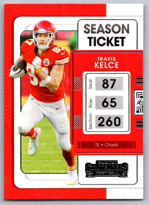 2021 Panini Contenders Ticket Travis Kelce Kansas City Chiefs #49