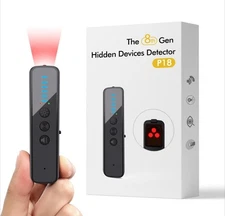 ABYLIEE Hidden Camera GPS Bug Detector Anti Spy RF Signal Scanner Portable Black