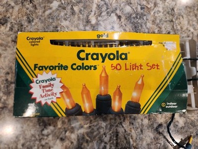 Crayola Favorites 50 Light Color Set Radical Gold Indoor Outdoor Tested 