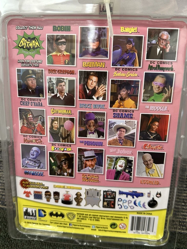 Batman 1966 Classic TV Series 5 BATGIRL 8" Mego-style Retro Action Figure NIP - Image 4 of 4