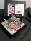 Dynasty Gallery Art Glass Blown Teapot Paperweight Pink Rose — photo 5