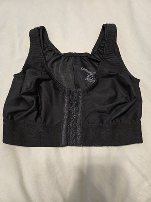 Clear Point Medical Bra Womens 34C  Post Surgery Compression Front Close Black