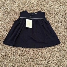 The Beaufort Bonnet Company Navy Sleeveless Dowell Day Top NWT