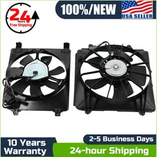 Radiator Condenser Cooling Fan Assembly For Honda Civic 1.8L 2006 2007 2008-2011