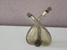 Antike Essig & &Ouml;l Flasche Menage &ndash; Mundgeblasen & 800 Silber