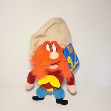 Yosemite Sam Stuffed Bean Plush Toy Figure Looney Tunes Six Flags 7" New 