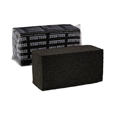 Boardwalk GB12PC 8'' x 4'' Grill Brick - Black (12/CT) New