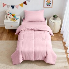 Toddler Bedding Set - 4 Piece Hypoallergenic Baby Crib Bedding Set for Boys a...
