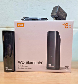 Western Digital Elements 18 TB External (WDBWLG0180HBK NESN) Hard Drive