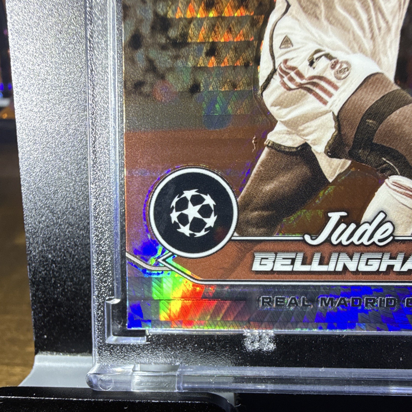 Topps Stadium Club Chrome Jude Bellingham #55 Real Madrid 39/75 Sepia Refractor view 4