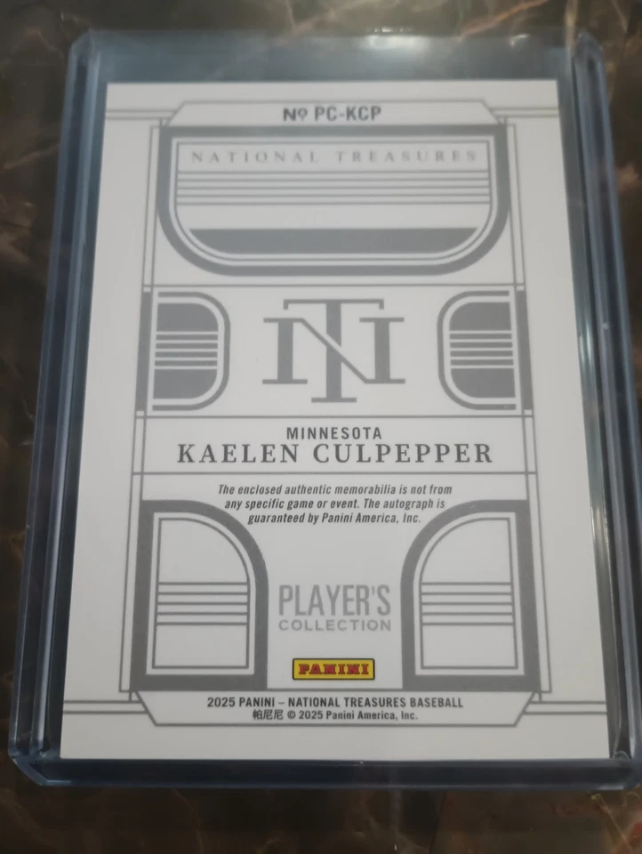 2025 N.T.  Parches Auto Team Colección Jugador Kaelen Culpepper RC. 09/10 Foto 2 de 2