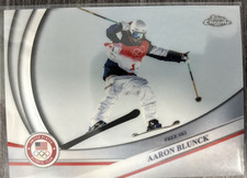 2026 Topps Chrome Olympics Aaron Blunck - USA Free Ski #140 base
