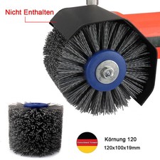 120x100x19Mm Satinierwalze B&uuml;rste Schleifb&uuml;rste f&uuml;r Satiniermaschine K&ouml;rnung 120